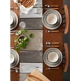 thumbnail image 5 of Table Runner Gray White Stripes Table Decoration for Kitchen Dinning Wood Background Table Decoration for Indoor Outdoor Party Wedding Decor 13x72inch, 5 of 7