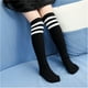 thumbnail image 3 of Jumpingount Calcetines de tubo medio Algodón puro Forro cómodo Gran elasticidad Medias lindas Diseño de rayas Absorbente de sudor para niños Medias tipo 3 Jumpingount AP009517-03, 3 of 6