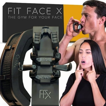 Fit Face X Face Sculpting Kit – 4 Facial Tools to Lift & Tone 60  Muscles | At-Home Face Gym for Cheeks, Jawline, Neck, Chin, and Jowls | Non-Invasive Face Lifting System