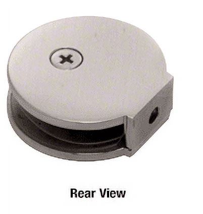CRL RC79BN Brushed Nickel Round Fixed Panel U-Clamp