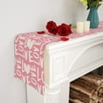 thumbnail image 4 of Valentines Day Table Runner, Sweet Love Valentines Day Decorations Valentines Runner for Table Seasonal Sweet Holiday Decor for Indoor Outdoor Dining Table Decorations (Pink, 13'''' x 90''''), 4 of 6