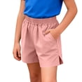 thumbnail image 5 of CYRBOKO Girls Shorts, 2026 Running Elastic Waist Casual Kids Summer SHORTS Pink Size 7-8 T, 5 of 9