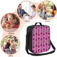 thumbnail image 5 of Pofeuu Tulips Flowers Print Lunch Bag Women Insulated Lunch Box Reusable Leakproof Large Spacious Cooler Tote for Women Men, 5 of 7