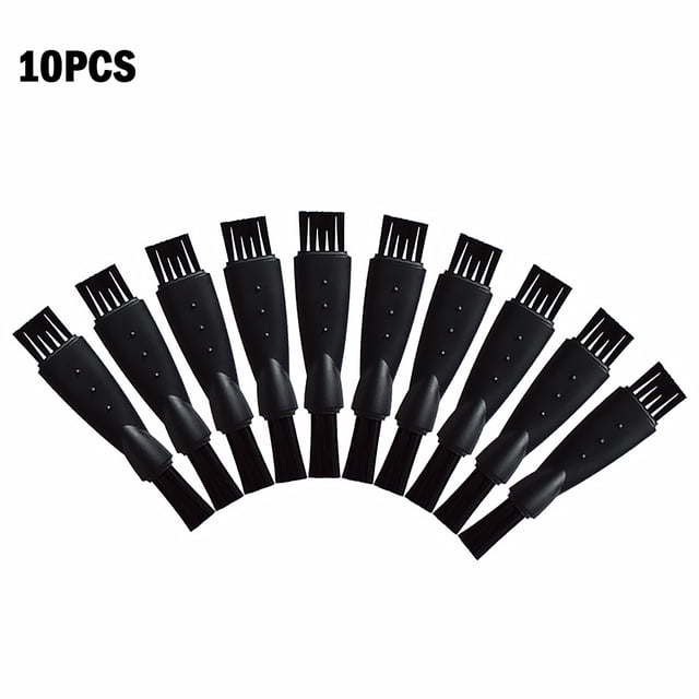 Injueey Accesorio de afeitadora para hombre, 10 Uds., cepillo de afeitar, cepillo de limpieza para eliminar el pelo, cabezal de repuesto de nailon Suministros de limpieza para el hogar Injueey HA000047-00