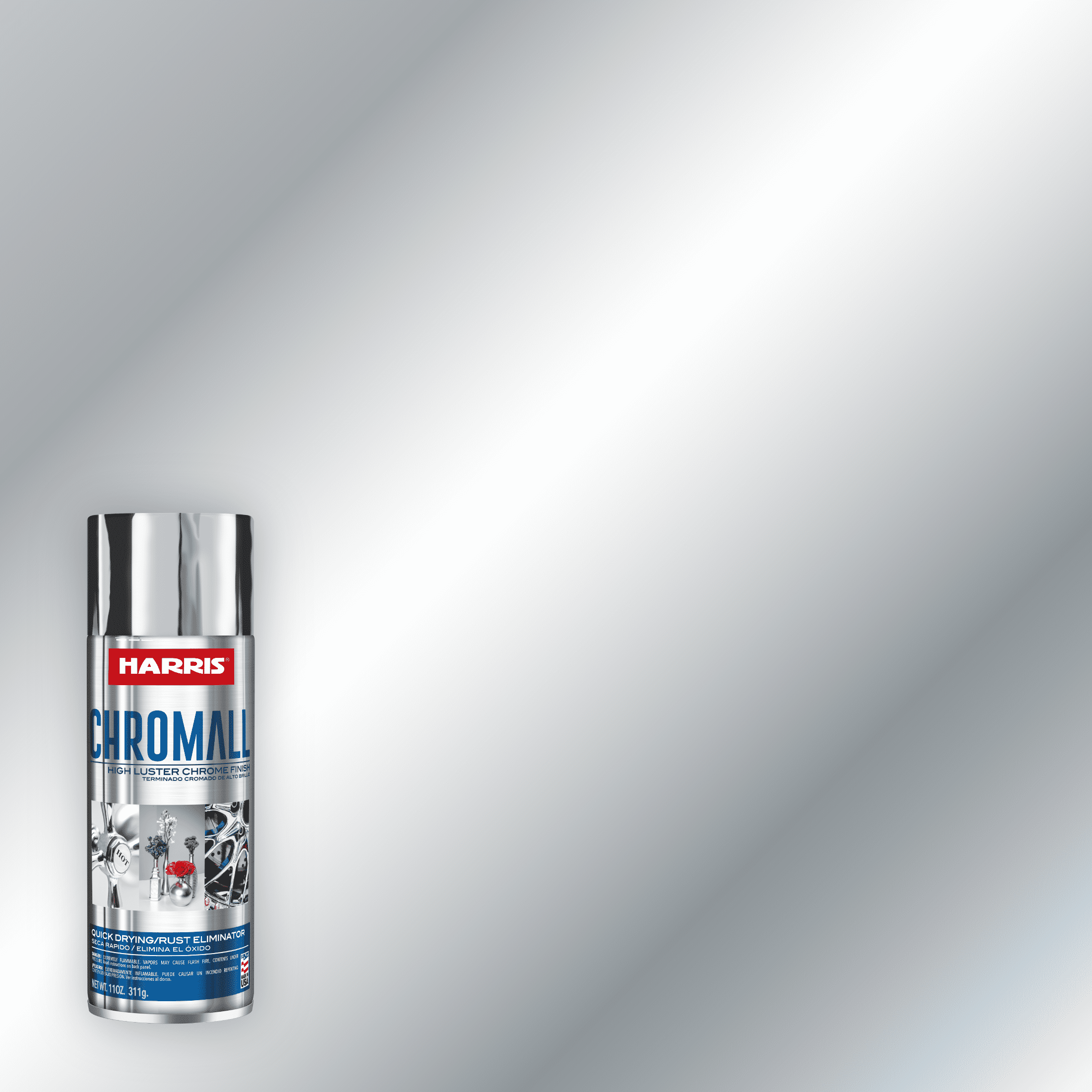 Harris Chromall High Luster Chrome Finish Spray Paint 11 oz, 1 Piece