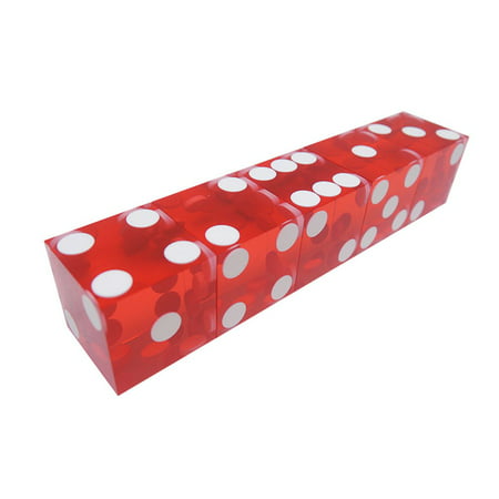 19mm Casino Dice With The Edges Serial Numbers Translucent Clear D6 ...