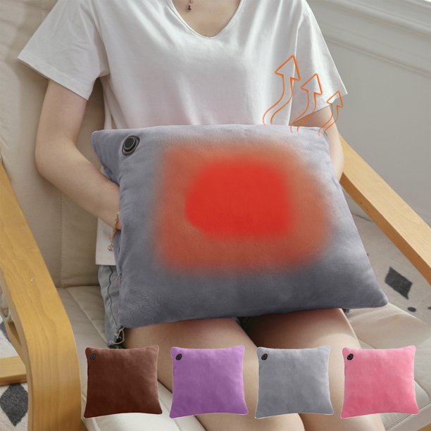 Ganfancp Almohada Calentable Usb Se Puede Calentar Almohada Calentadora de Manos Almohada Calentadora Eléctrica de Bajo Voltaje Almohada para Almorzar Bolsa Calentadora de Manos Almohada Calentadora