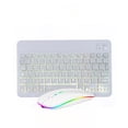 thumbnail image 4 of Teclado Bluetooth retroiluminado para iPad, teléfono móvil, tableta, teclado luminoso de siete colores, ratón, apto para ruso y español, 4 of 5