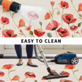 thumbnail image 5 of Red Poppy Outdoor Rug for Patio/Deck/Porch, Non-Slip Large Area Rug 6 x 9 Ft, Spring Summer Flowers Botanical Rustic Indoor Outdoor Rugs Washable Area Rugs, Reversible Camping Rug Carpet Runner, 5 of 8