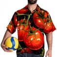 thumbnail image 4 of tomato Men's Casual Poplin Button Down Short Sleeve Shirts for Summer Beach - Unisex, 4 of 6