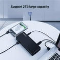 thumbnail image 2 of EASTIN USB HUB 7/4 Port USB 3.0 Desktop HUB High Speed with 12V Power Adapter USB Splitter for Computer, 2 of 8