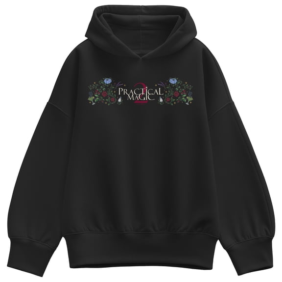 Practical Magic 2 - Logo Florals Women's Oversized Fleece Hoodie Sweatshirt