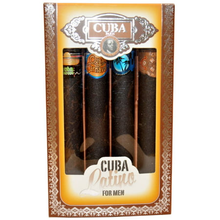 Cuba Latino Collection for Men Mini Fragrance Gift Set, 4 (Best Mini Cuban Cigars)