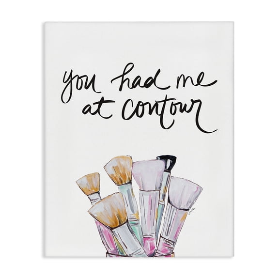 Stupell Industries Art Deco Contour Makeup Fashion Modern Glam Canvas Art, 24 x 30, by Gina Ritter