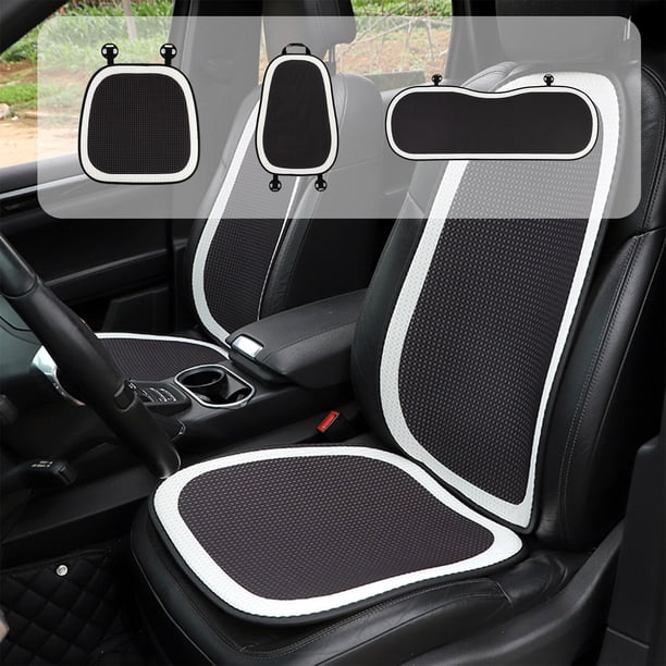 ¡Gran Ahorro!, Cojín de asiento de automóvil de uso general, de seda de hielo, de malla transpirable, cómodo y suave Akmoler