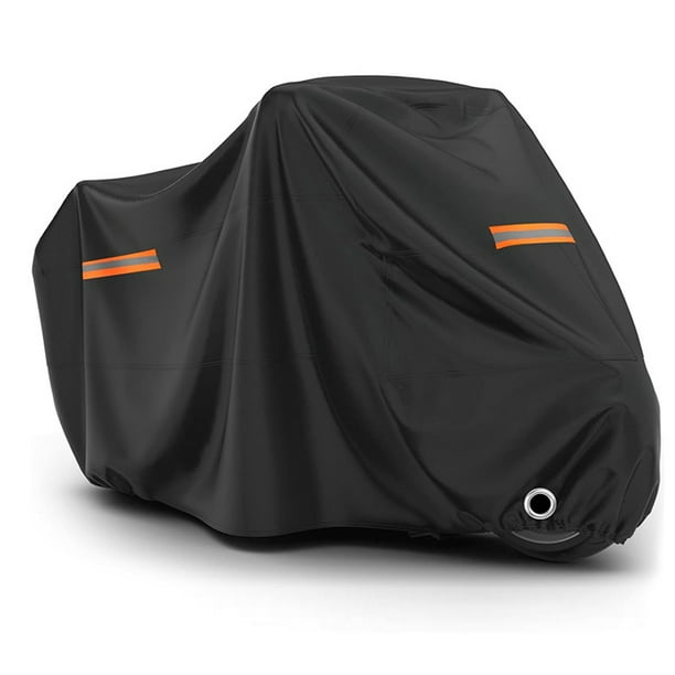Funda para motocicleta, resistente, impermeable, para exteriores e interiores, con tiras reflectantes para Harley Davidson, Honda, Suzuki, Kawasaki y Yamaha
