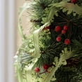 thumbnail image 6 of Ltvvegg 32.81ft Christmas Ribbon, 2.5in Ribbons Leaf Lace Shape Ribbons for Gift Wrapping Autumn Party Christmas Gifts Tree Decorations, Green, 6 of 7