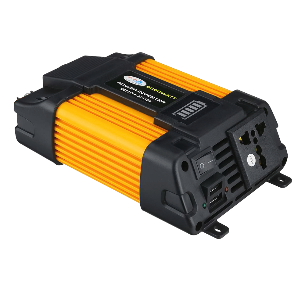 Convertidor De Corriente 6000W Para Autos Carros DC 12V a 110V AC Inversor