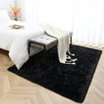 thumbnail image 5 of Sanmadrola Area Rugs for Bedroom, Fluffy Black Shaggy Soft Area Rug, Non-Slip Indoor Floor Carpet for Living Room, Kids Baby Boys Teen Dorm Home Decor Aesthetic, Nursery, 5.2x6.6 Feet Black, 5 of 7