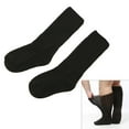 thumbnail image 2 of Necvior Extra Wide Socks for Swollen Feet Stretch to 30" Seniors Diabetics Socks None Binding Loose Fit Top for Edema Lymphedema, 2 of 9