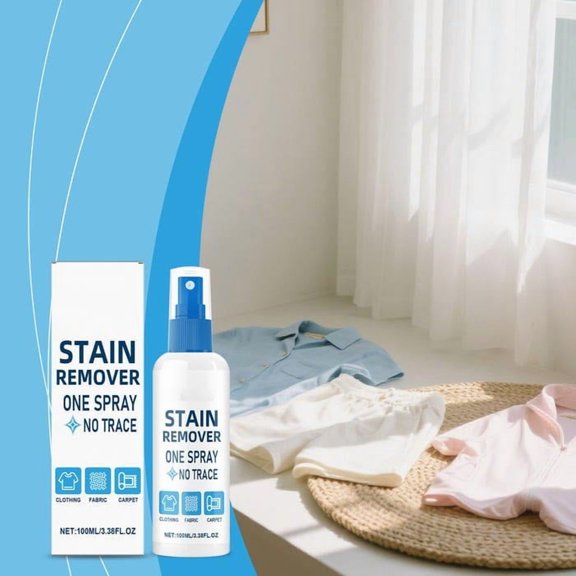 Hxlamzoo Gentle Portable Fabric Cleaning Spray | Odor Eliminating, Multi-Fabric Care, Travel Size 100ml (1 Bottle)