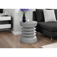 thumbnail image 2 of Monarch Specialties - Table D'Appoint, 25"H, Intérieur Ou Extérieur, Table D'Appoint, Bout, Chambre À Coucher, Salon, Table De Nuit, Rond, Gris, Contemporain, Moderne, 2 of 5