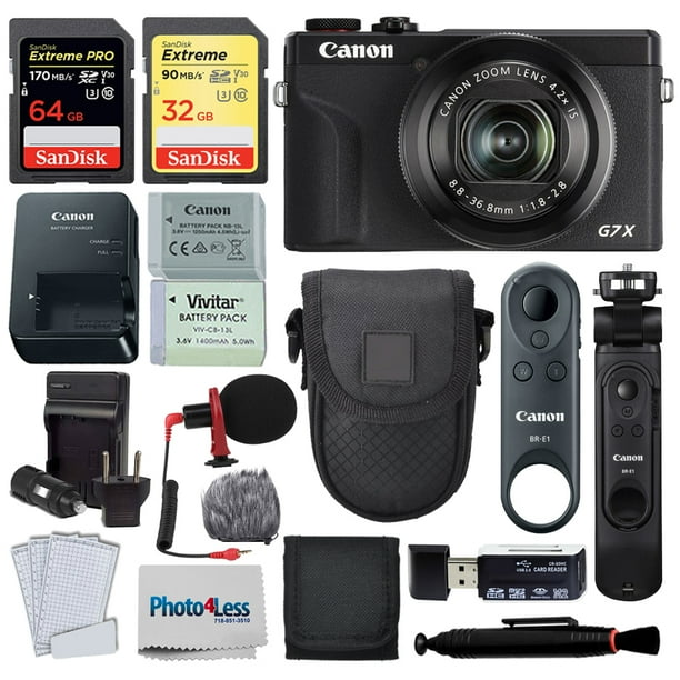 Canon Powershot G7 X Mark Iii Digital Camera Video Creator Kit Accessories Walmart Com Walmart Com