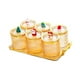 thumbnail image 1 of Bandeja de frutos secos con tapa Plato para dulces y aperitivos con bandeja Centro de mesa Postres elegantes 6 cuadrículas, 1 of 9
