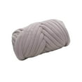 thumbnail image 1 of 1kg Velvet Chunky Yarn Arm Pillow DIY Rug Knitting Rug Making Hand Knit Pet Bed Crocheting Light Gray, 1 of 9