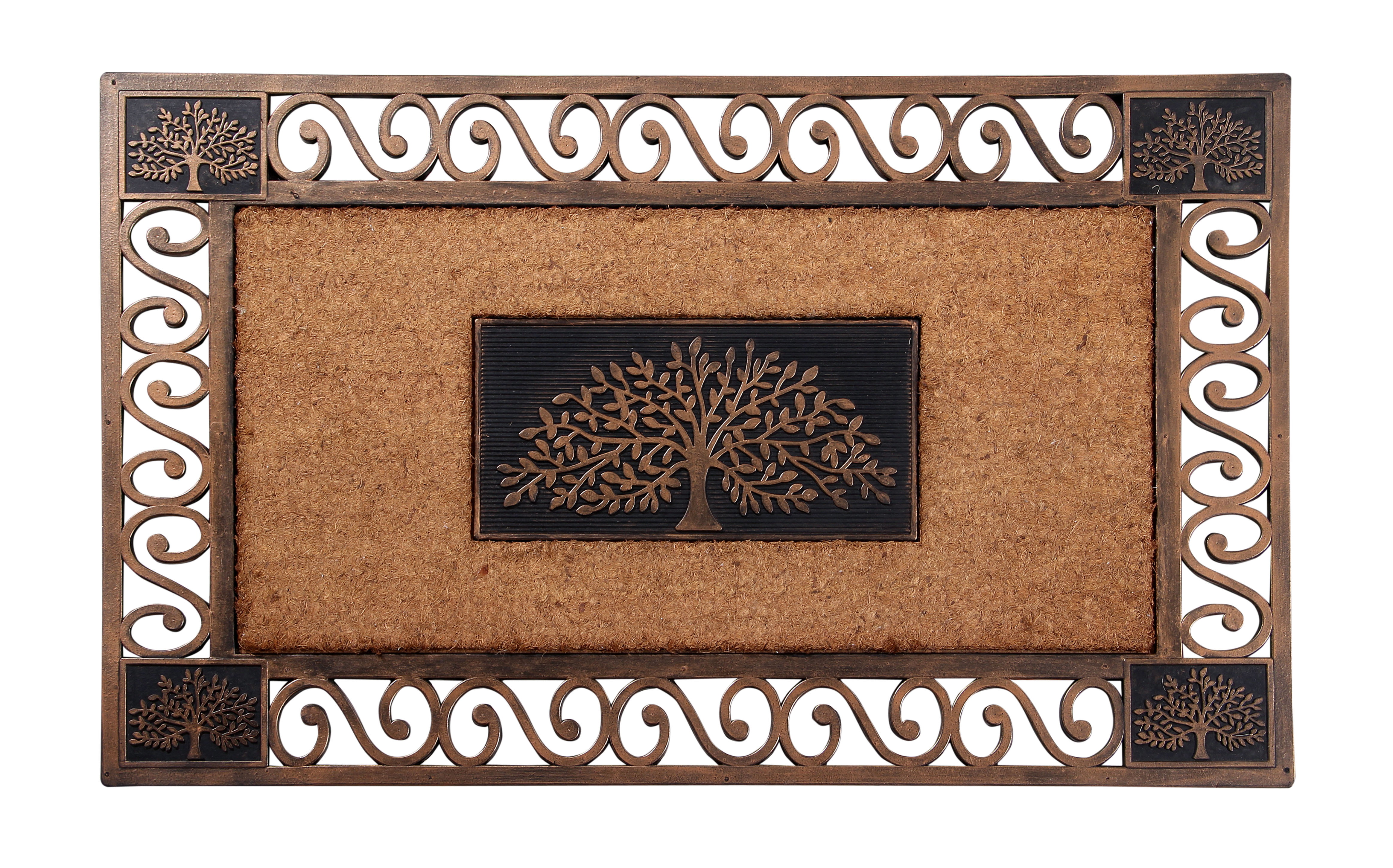Evergreen Livin' Our Best Life Natural Coir Indoor Outdoor Doormat  1'4x2'4 Brown : Target
