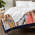 thumbnail image 4 of Custom Blanket with Picture, Personalized Fathers Day Dad Gifts from Daughter, Customized Blanket for Dad, Custom Throw Blankets with Photos, Customized Birthday Giftsn Blankets, 4 of 5