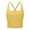 Yellow, variant on Wxolcjlv Womens Sports Bras Cami Bra Racerback Tank Top Strappy Shockproof Running Fitness Full Coverage Vest Underwear Yoga Everyday Bra Size S-L