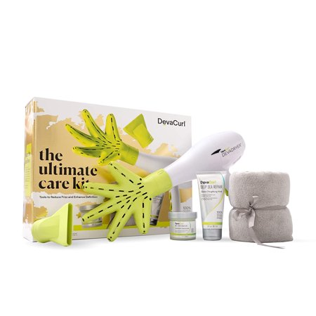 DevaCurl Ultimate Care Kit - Dryer  Fuser  Towel  Melt Moisture & Sea Repair