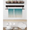 thumbnail image 3 of Teal Blue Ombre Kitchen Dish Towels for Drying Dishes Set of 4, Contemporary Gradient Abstract Art Waffle Weave Microfiber Hand Tea Bathroom Towels Quick Dry & Absorbent Towel 15.7x23.6, 3 of 7