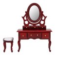 thumbnail image 1 of Exquisite Workmanship Miniature Furniture, Dollhouse Dressing Table, For Girls Kids Simulation Dressing Table, 1 of 8