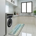 thumbnail image 2 of Laundry Room Rug Runner, Teal Laundry Mat, No Slip Laundry Room Mats Rubber Area Rug for Laundry Room Kitchen Bathroom, Farmhouse Laundry Room Decor and Accessories, Laundry Room Mats for Floor 20x48, 2 of 5