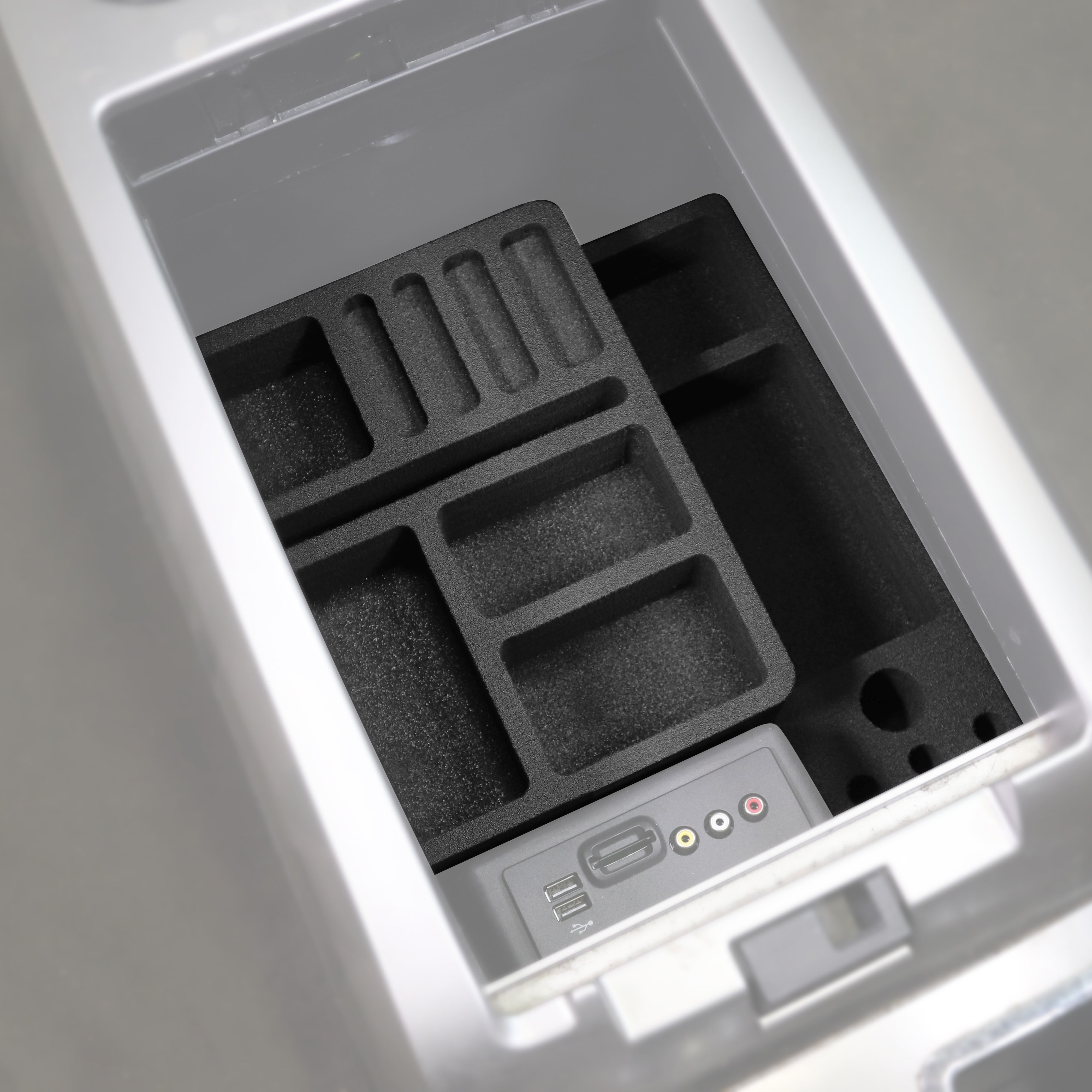 Red Hound Auto Center Console Organizer 2 Piece Stacking Set Vehicle