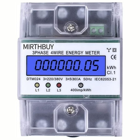 

220/380 V 5-8 A Energy Consumption Digital Electricity Meter 3-Phase 4-Wire