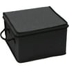Canopy Collection Medium Lidded Box, Rich Black Charcoal with Rich Black Trim