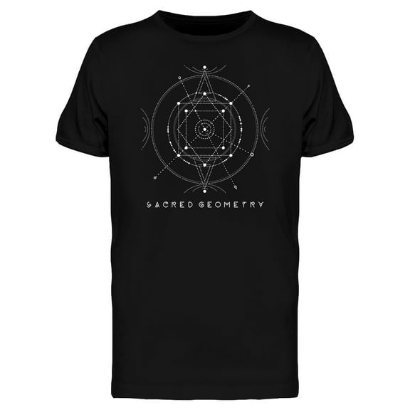 Sacred Geometry Graphic T-Shirt Men -Image by Shutterstock, Male 3X-Large