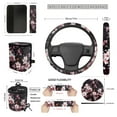 thumbnail image 3 of Jeiento Cherry Blossom Car Seat Cover Full Set for Women Men,Car Steering Wheel Cover,Seatbelt Cover,Automotive Car Garbage Cans,Car Rear View Mirror Protector,Car Cup Holder and Car Keychain, 3 of 7