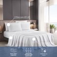 thumbnail image 6 of Lanco Premium Luvelle 4 Piece Sheet Set, Bed Size: Twin, 100% Microfiber, Solid Color, White, Soft, 6 of 6