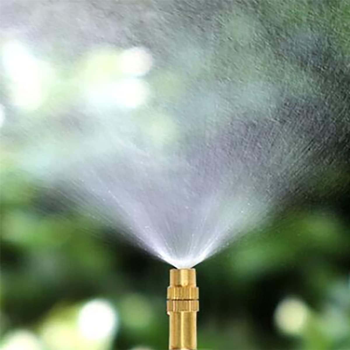 10Pcs Adjustable Copper Sprinkler Head Micro Misting Garden Watering Nozzle 