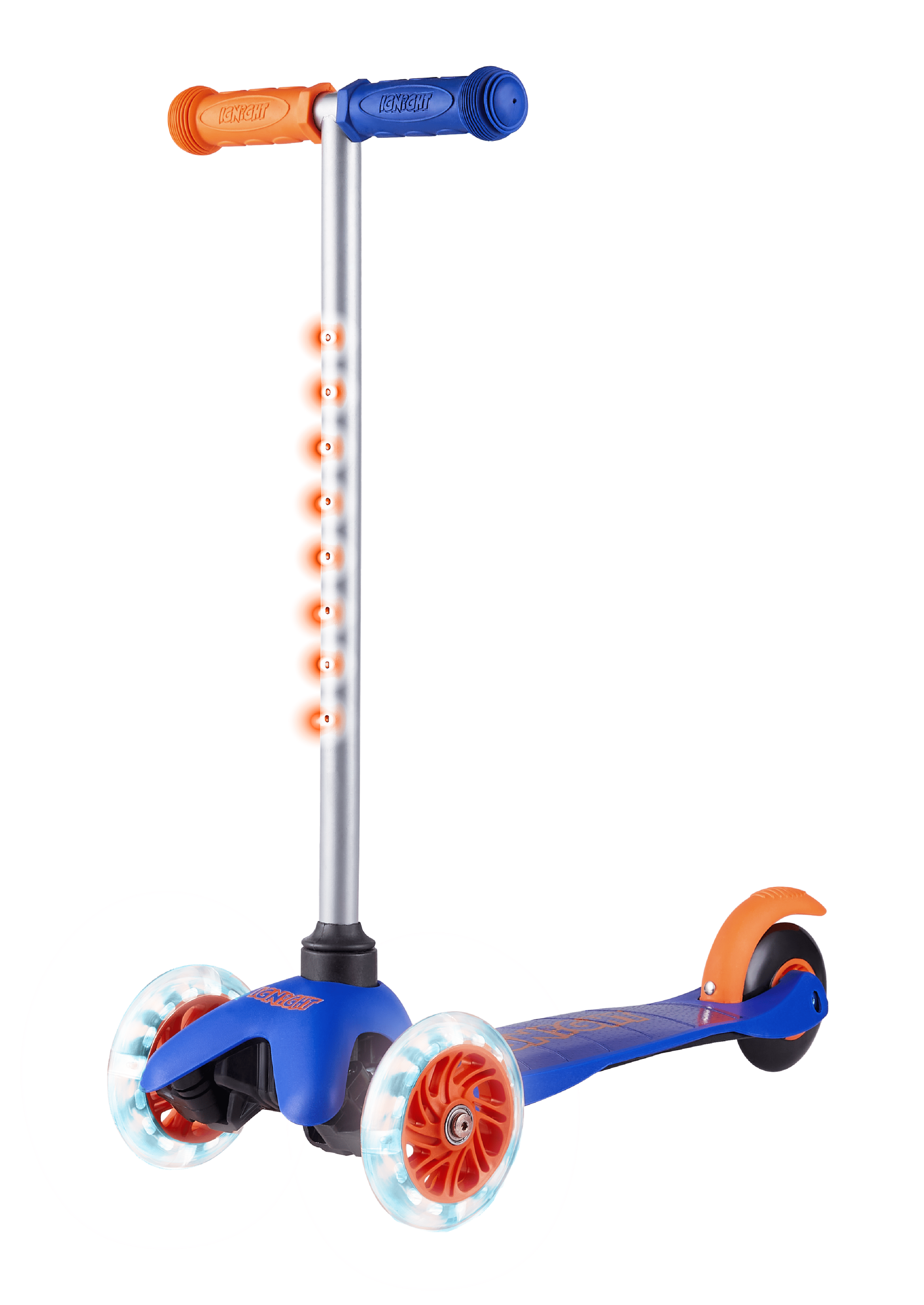 fordom sammensatte skære Ignight 3 Wheel Blue Scooter with Light up Wheels & Tbar, for Unisex Ages  3+ - Walmart.com