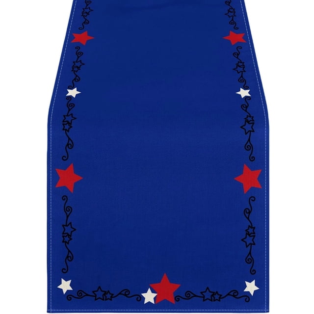 EGNMCR Memorial Day Decorations,4Th of July Decorations 4th Of July Decorative Tablecloth And Table Runner Independence Day Patriotic Table Linen Set Dining Table Home Decoration Linen tables runner