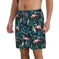 thumbnail image 2 of Goofa Flamingos And Birds Printed Mens Swim Trunks Summer Quick Dry Short Beach Swimwear Bathing Suits-3X-Large, 2 of 9