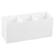 thumbnail image 3 of EeaseMX Caja de almacenamiento de 3 rejillas para brochas de maquillaje, soporte de escritorio para brochas, contenedor para lápices de cejas, color blanco, 3 of 8