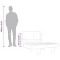 thumbnail image 5 of vidaXL Wooden Lounge Acacia Wood Outdoor Corner Sofa with Dark Grey Cushions Durable, 5 of 8