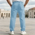 thumbnail image 4 of Men Baggy Casual Pants Casual Cargo Trousers Work Pants New Waterproof Cargo Pants Neutral Outdoor Pants Autumn New Sweatpants, 4 of 4