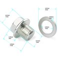 thumbnail image 1 of 2PCS Oil Pan Drain Bolt Plug with Washer for Honda / for Acura New 90009-R70-A00, 1 of 4
